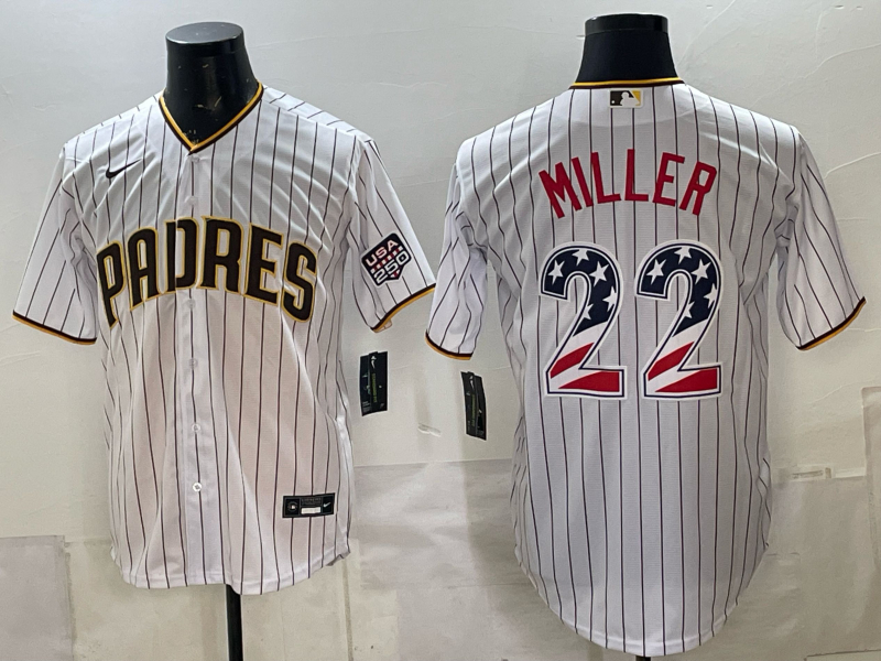 Men San Diego Padres #22 Miller white Nike 2026 MLB Jersey 0718001